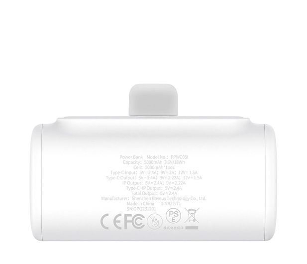 BASEUS Compact IP 5000mAh 20W (biały) P10068307213-00 - 1310910 - zdjęcie 5